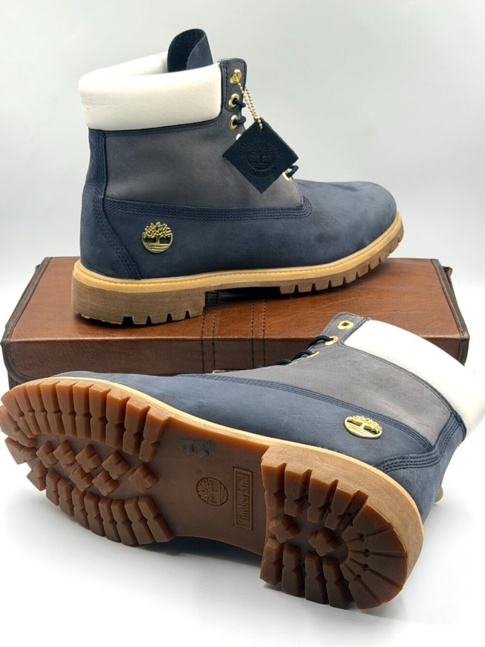 Timberland Premium Navy Suede Leather Upper Boots A18OE 5040 - Picture 9 of 9
